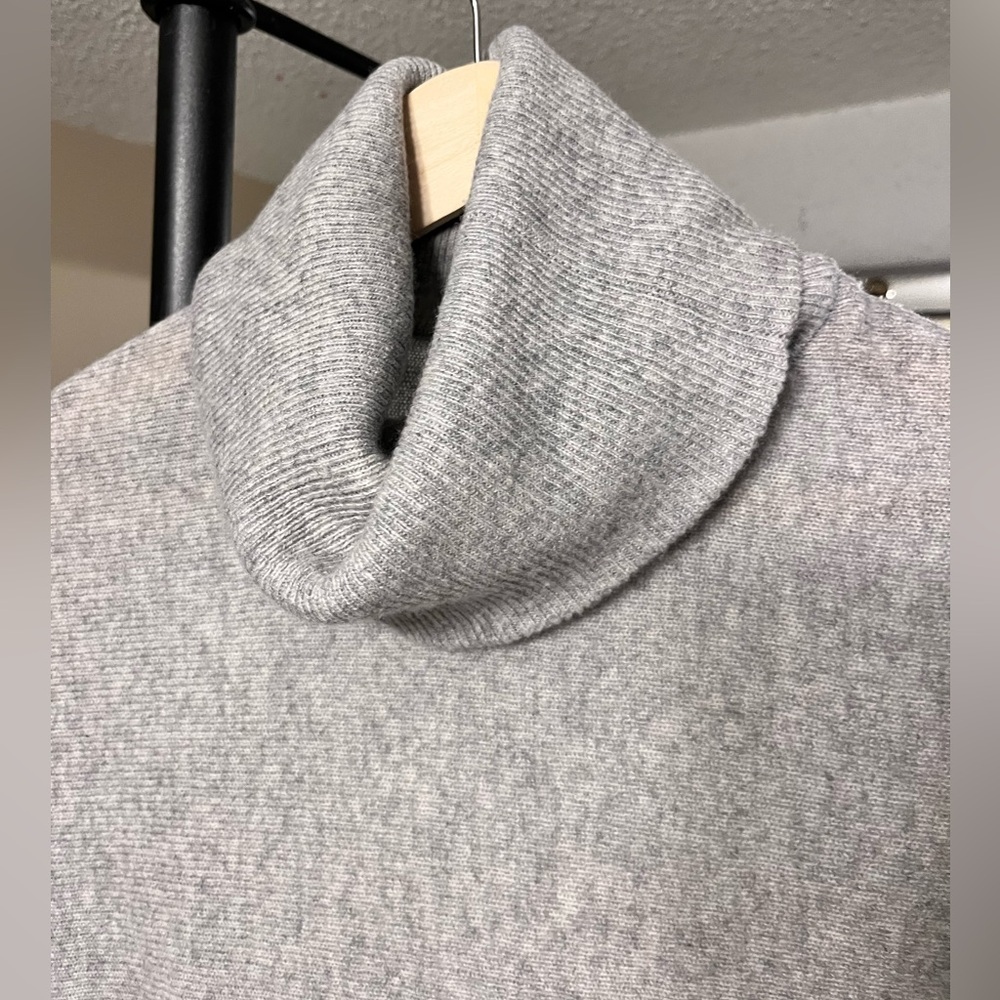 100% cashmere Turtleneck sweater women’s long tunic S relaxed fit - Picture 7 of 11